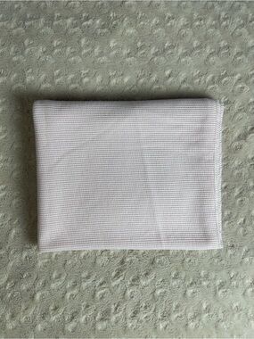 Toby Pink Thermal Baby Blanket Waffle Weave Thin Lovey